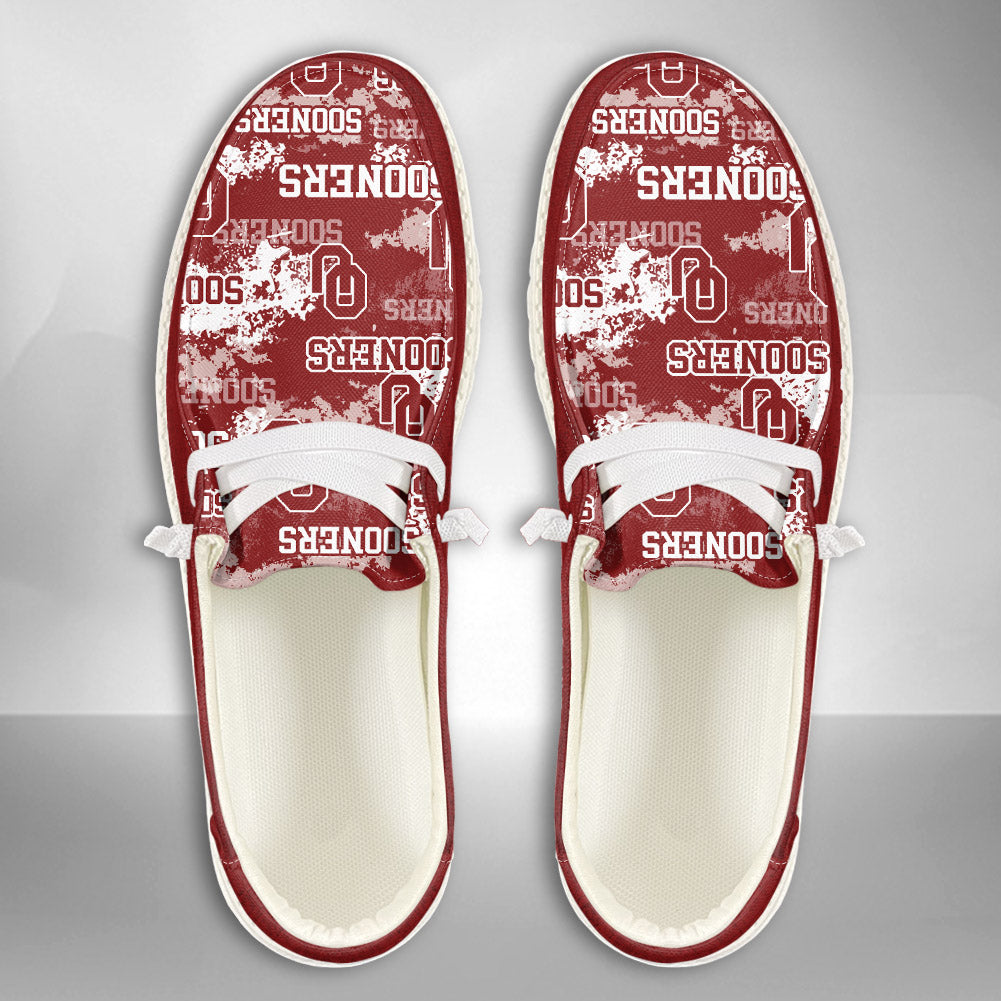NCAA Oklahoma Sooners Custom Name Hey Dude Shoes 05 M79
