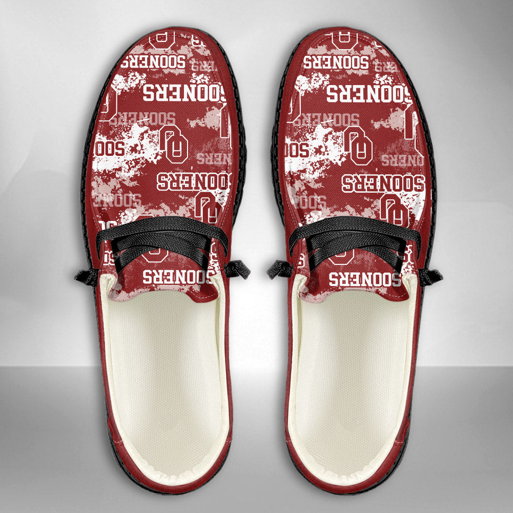 NCAA Oklahoma Sooners Custom Name Hey Dude Shoes 05 M79
