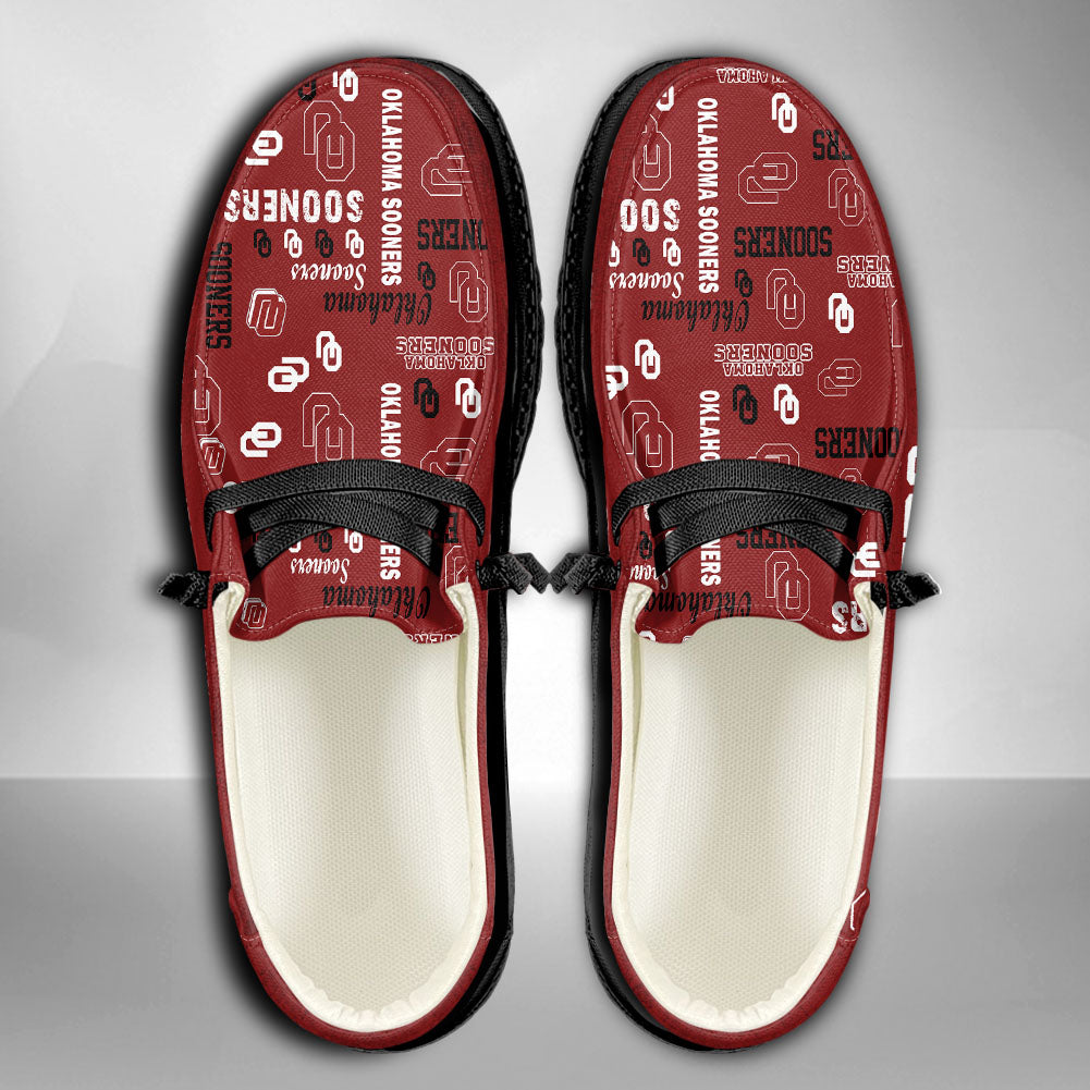 NCAA Oklahoma Sooners Custom Name Hey Dude Shoes 06 M79