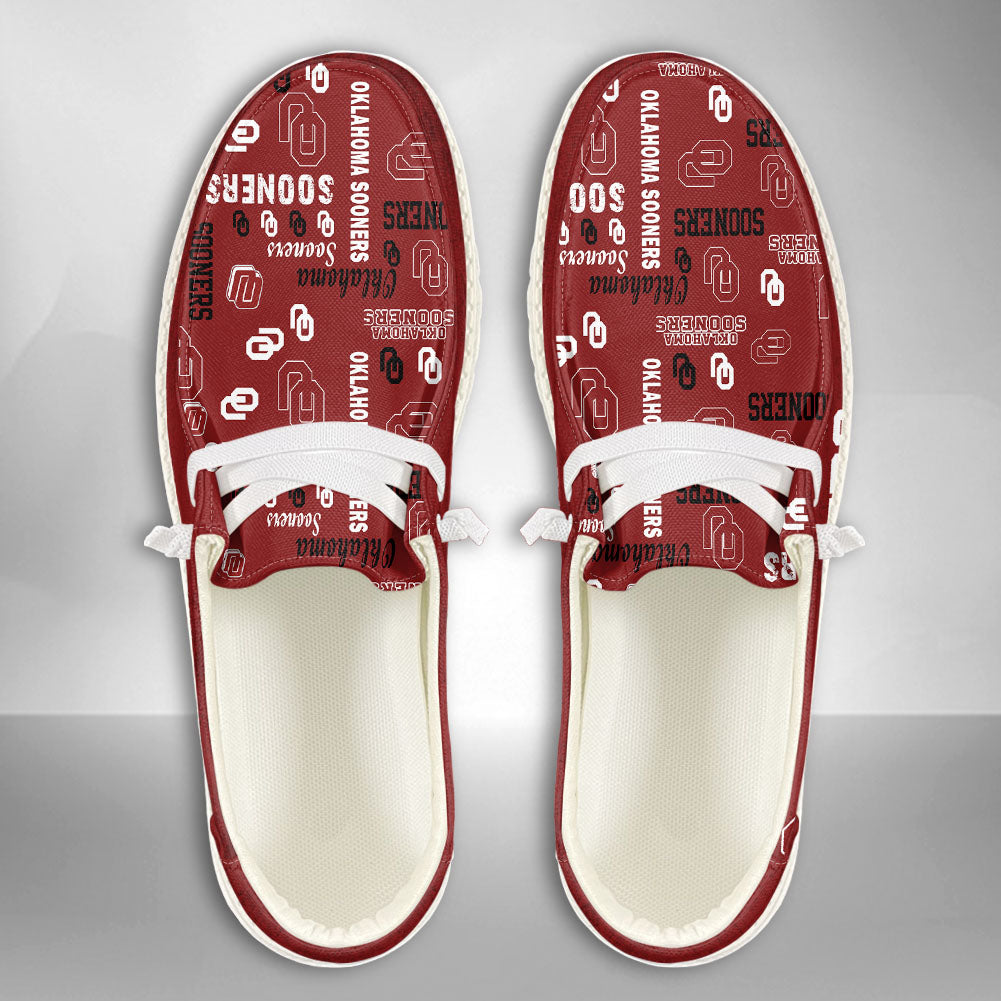 NCAA Oklahoma Sooners Custom Name Hey Dude Shoes 06 M79