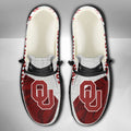 NCAA Oklahoma Sooners Custom Name Hey Dude Shoes 13 M79