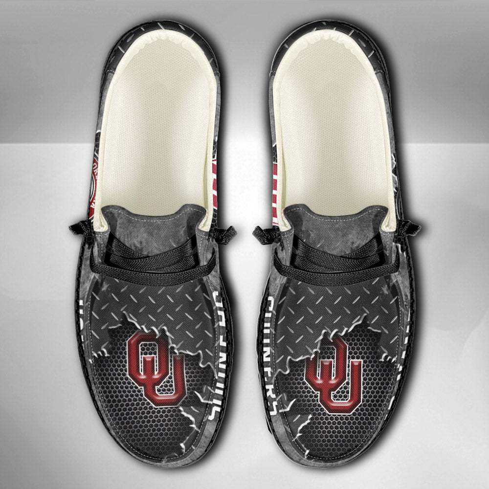 NCAA Oklahoma Sooners Custom Name Hey Dude Shoes 15 M79