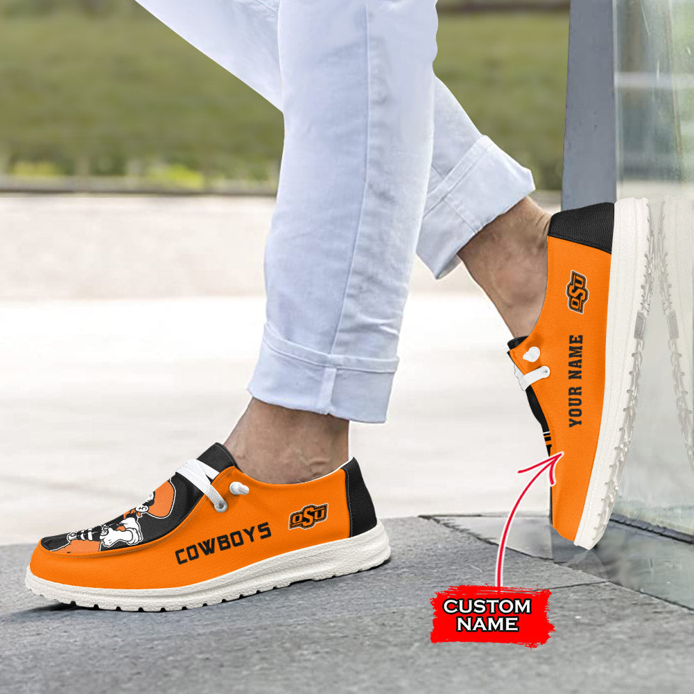 NCAA Oklahoma State Cowboys - Custom Name Hey Dude Shoes 02