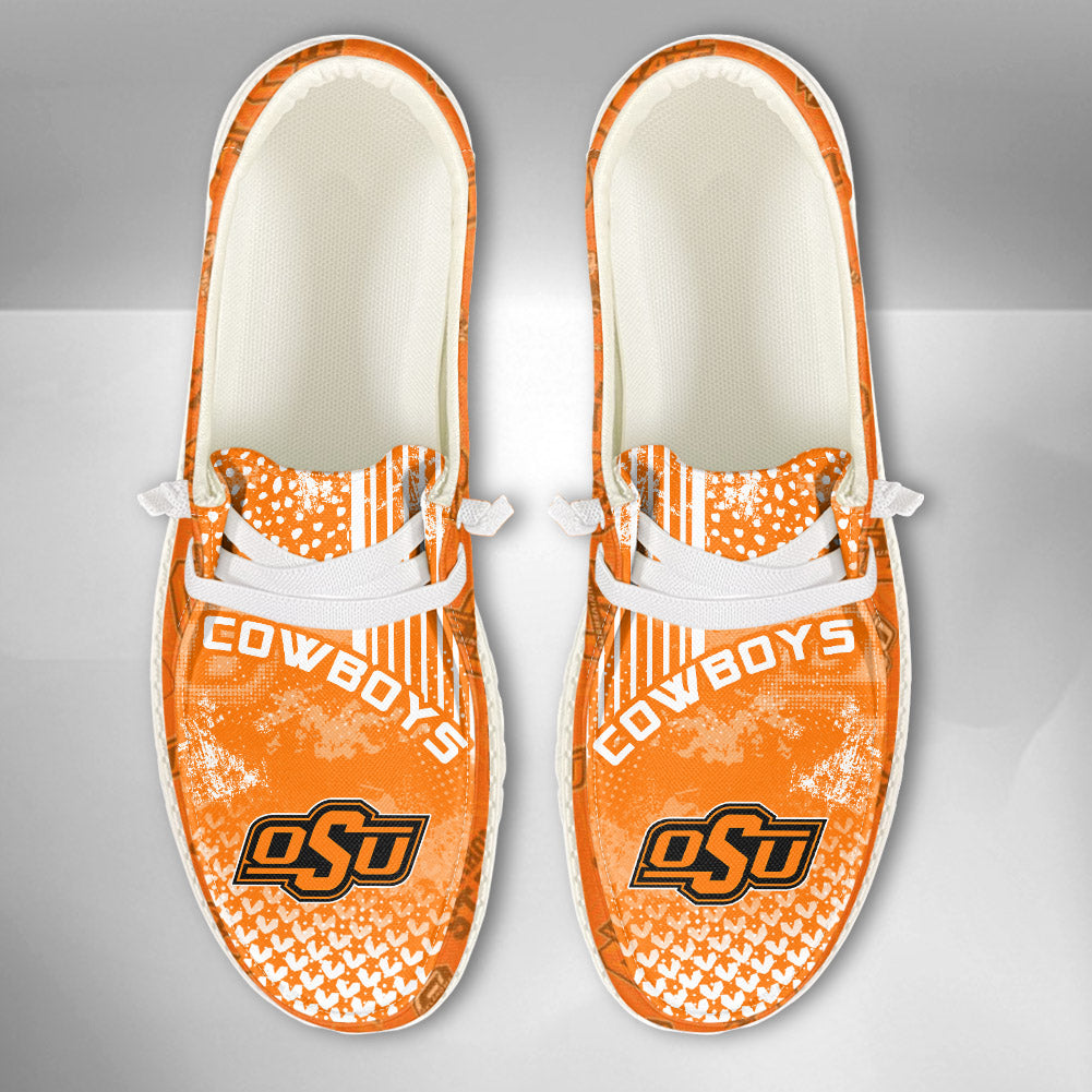 NCAA Oklahoma State Cowboys Custom Name Hey Dude Shoes 03 M7