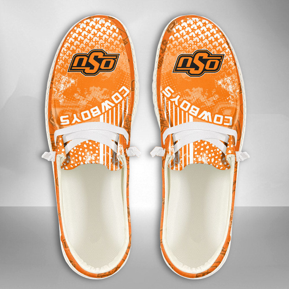 NCAA Oklahoma State Cowboys Custom Name Hey Dude Shoes 03 M7