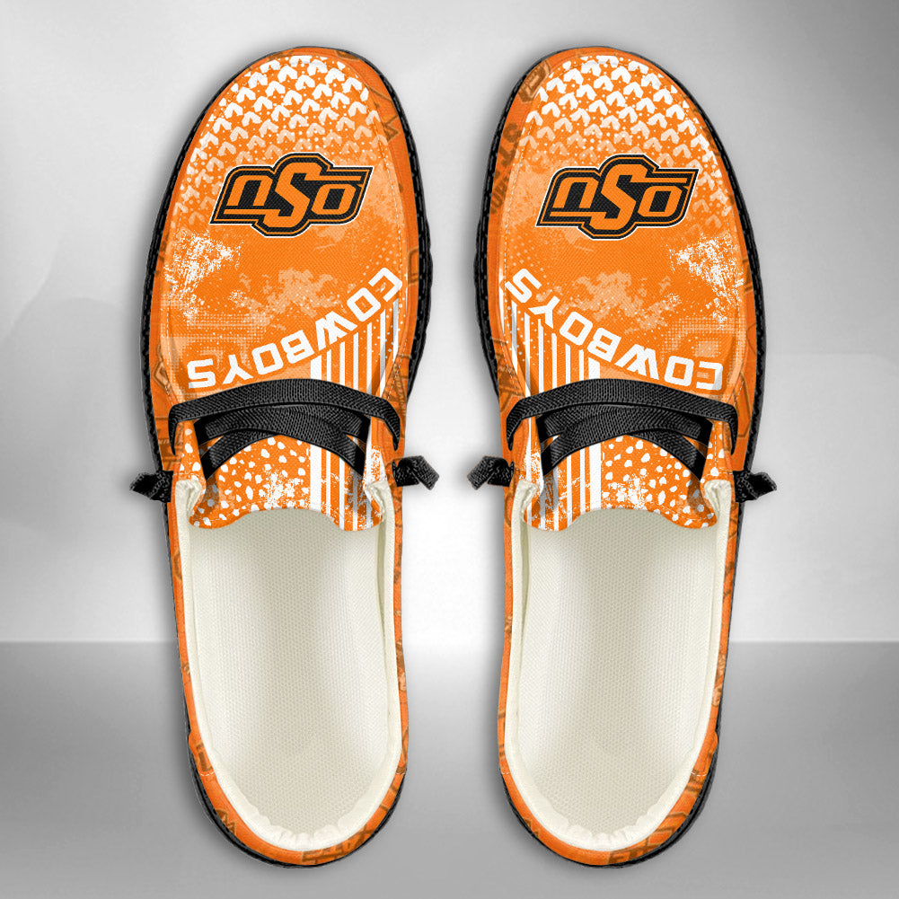 NCAA Oklahoma State Cowboys Custom Name Hey Dude Shoes 03 M7