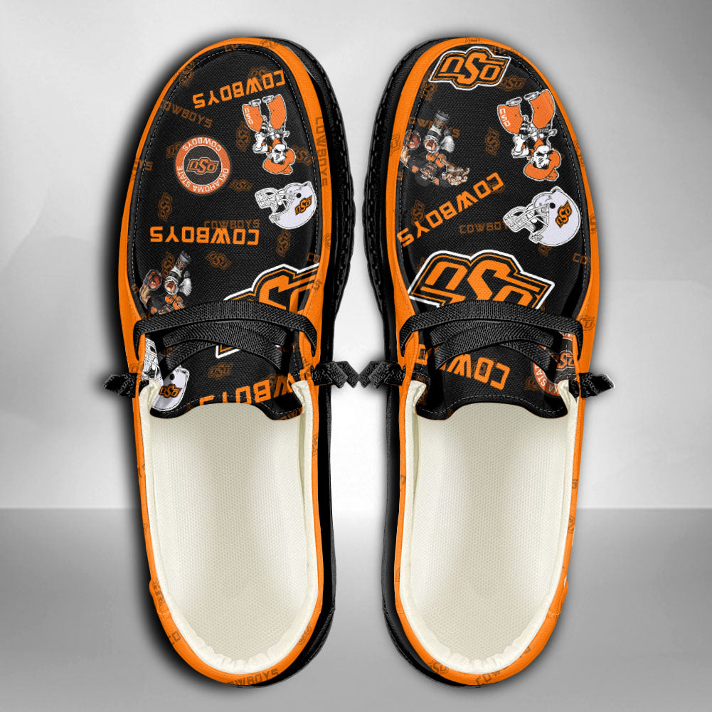 NCAA Oklahoma State Cowboys Custom Name Hey Dude Shoes 04