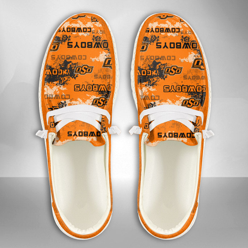 NCAA Oklahoma State Cowboys Custom Name Hey Dude Shoes 05 M22