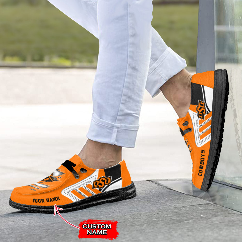 NCAA Oklahoma State Cowboys Custom Name Hey Dude Shoes 07 M7