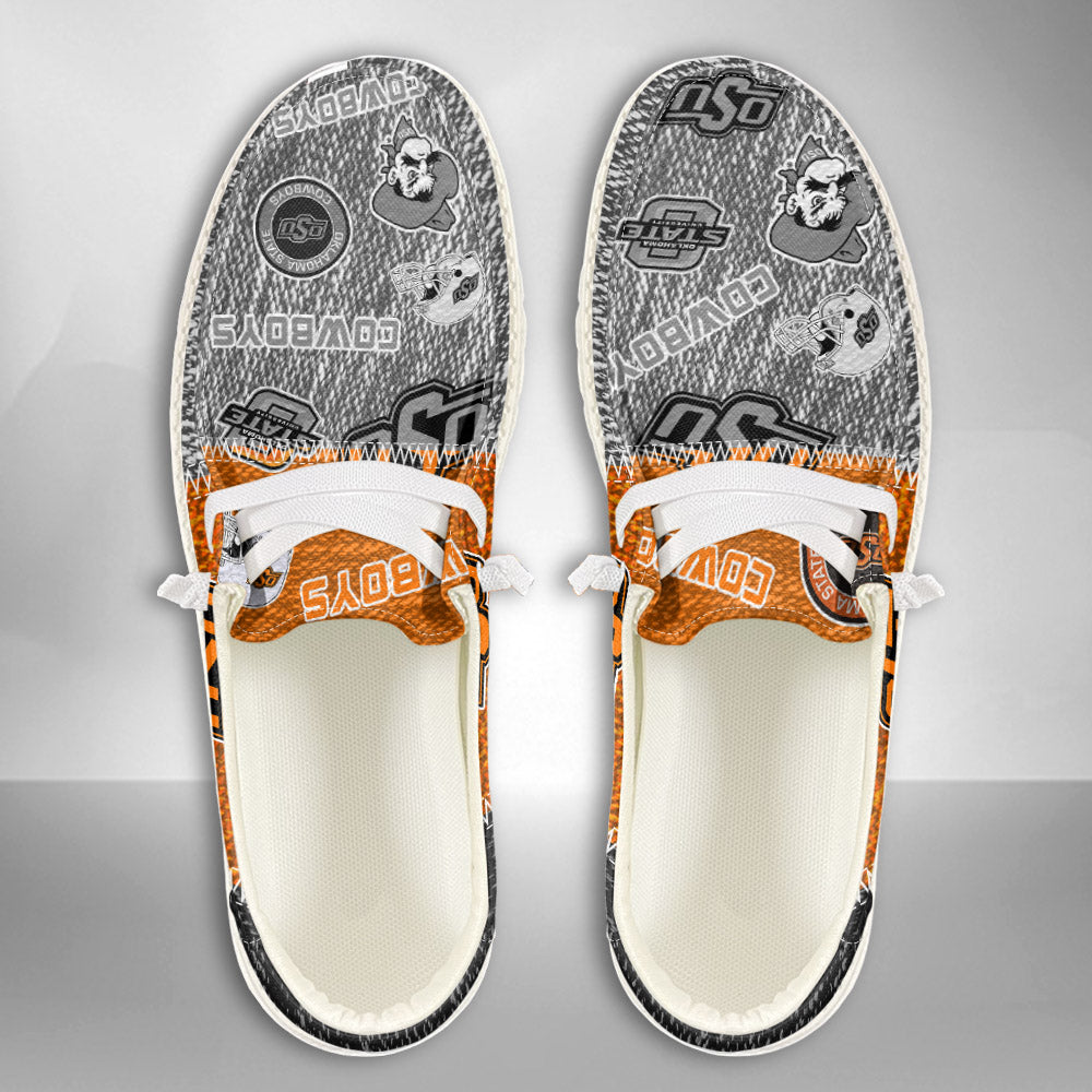 NCAA Oklahoma State Cowboys Custom Name Hey Dude Shoes 08 M79