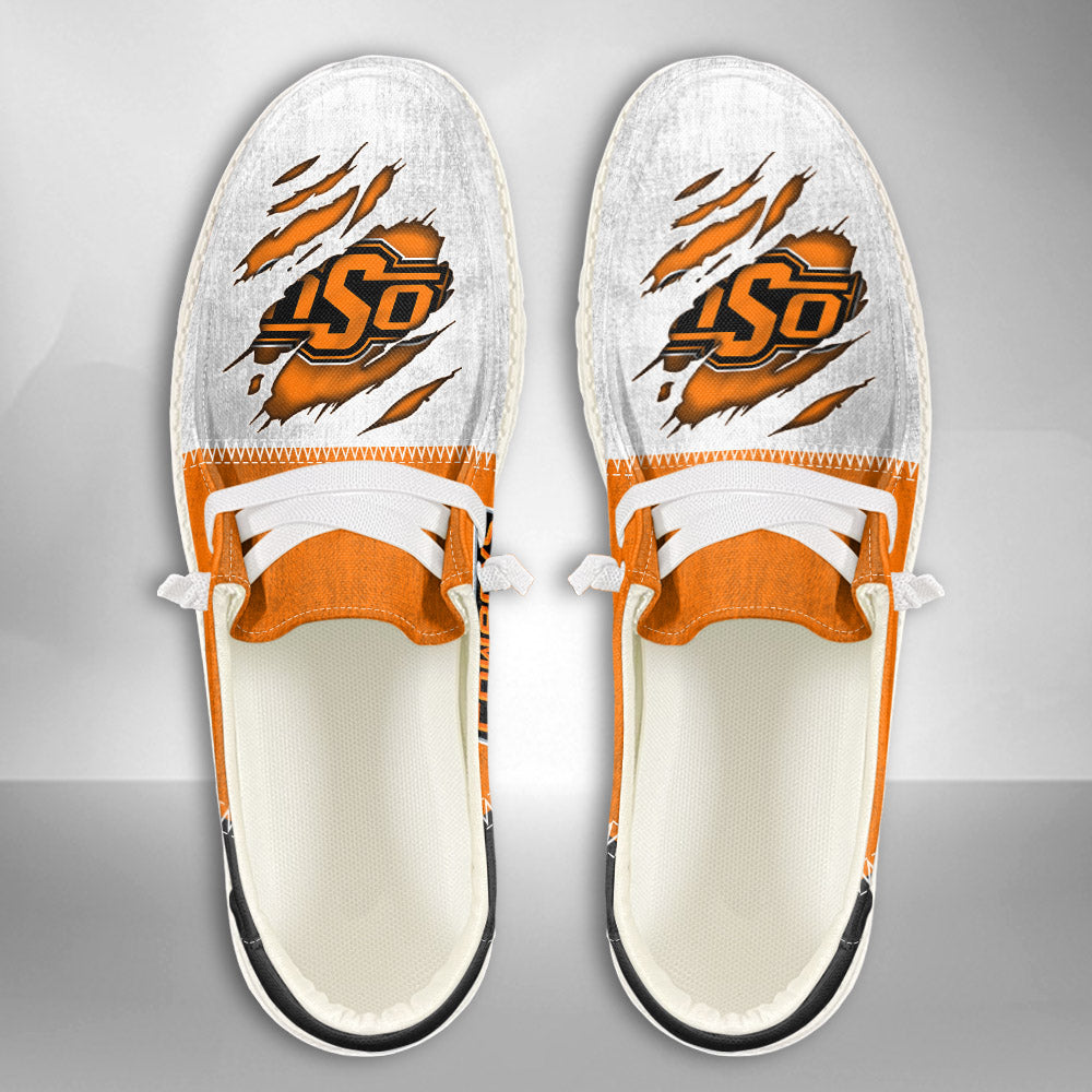 NCAA Oklahoma State Cowboys Custom Name Hey Dude Shoes 09 M79