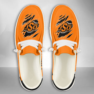 NCAA Oklahoma State Cowboys Custom Name Hey Dude Shoes 10 M79