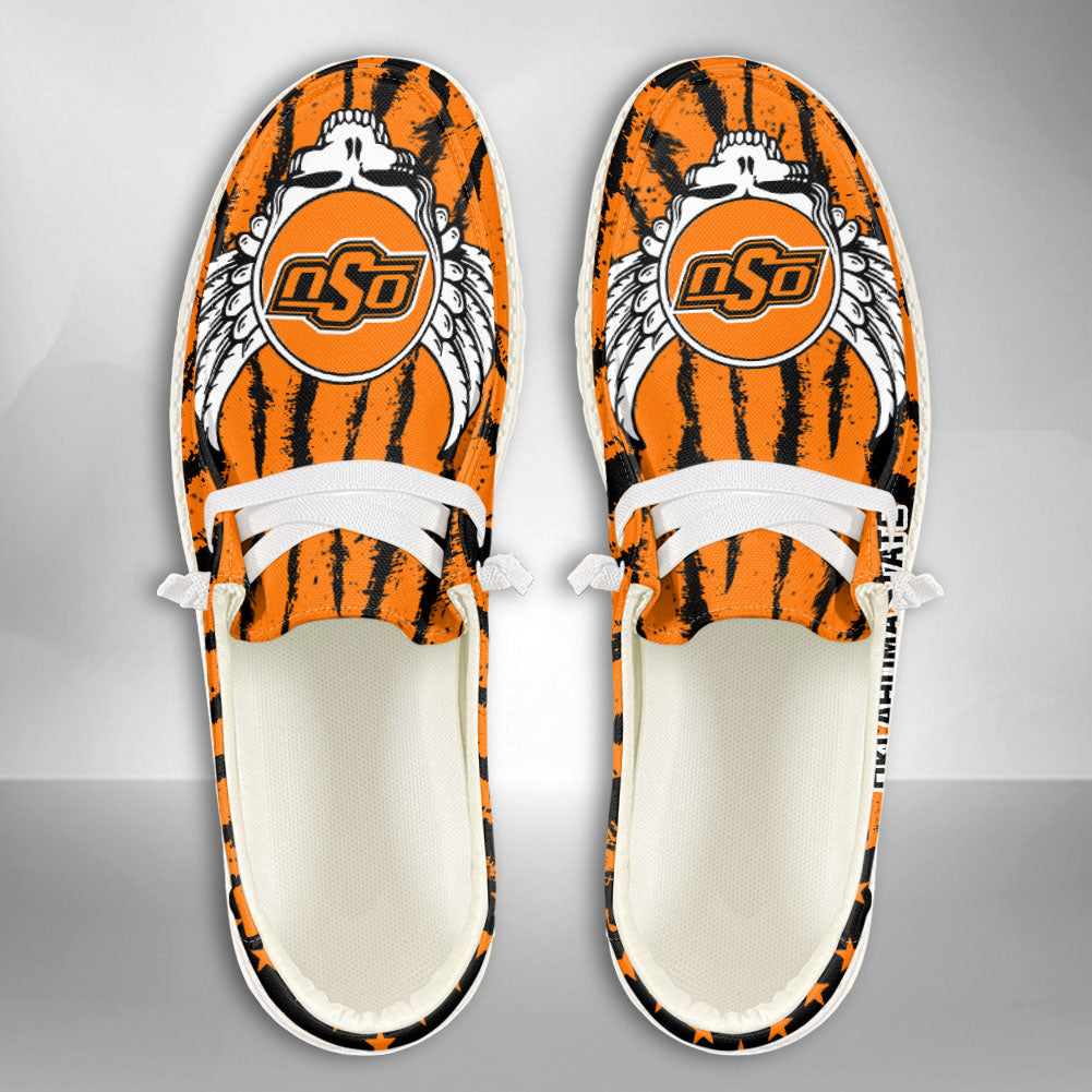 NCAA Oklahoma State Cowboys Custom Name Hey Dude Shoes 12 M79