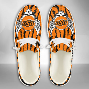 NCAA Oklahoma State Cowboys Custom Name Hey Dude Shoes 12 M79