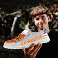 NCAA Oklahoma State Cowboys Custom Name Hey Dude Shoes 13 M79