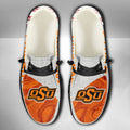 NCAA Oklahoma State Cowboys Custom Name Hey Dude Shoes 13 M79