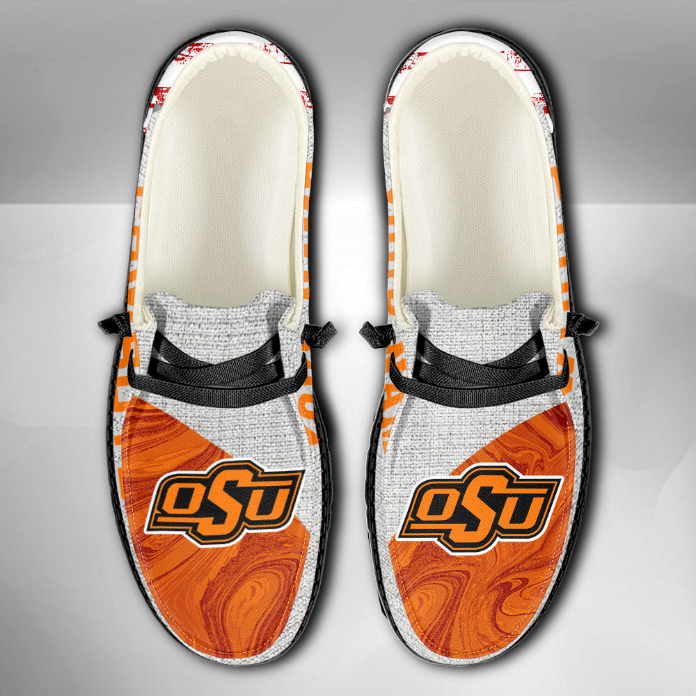 NCAA Oklahoma State Cowboys Custom Name Hey Dude Shoes 13 M79