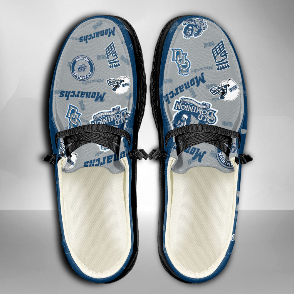 NCAA Old Dominion Monarchs Custom Name Hey Dude Shoes 04 M79