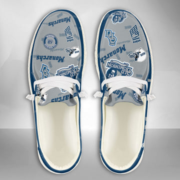 NCAA Old Dominion Monarchs Custom Name Hey Dude Shoes 04 M79