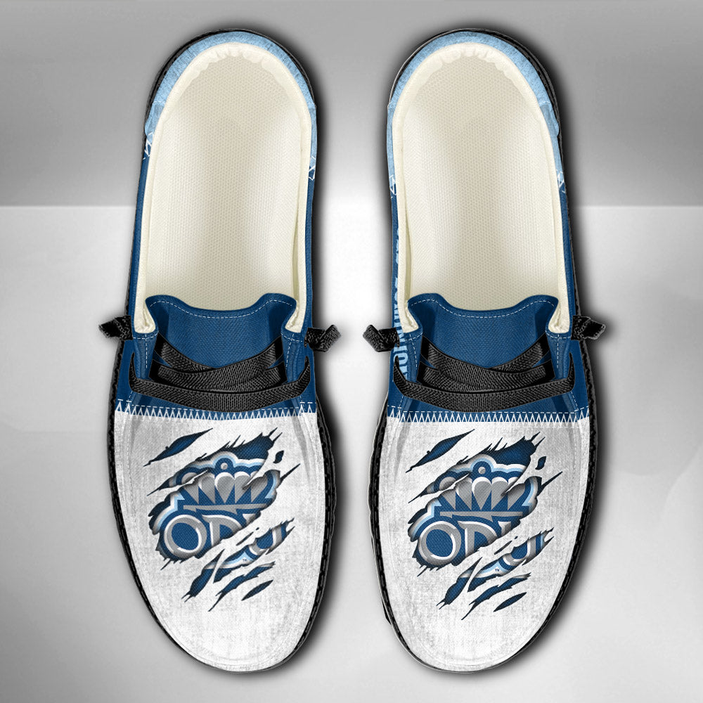NCAA Old Dominion Monarchs Custom Name Hey Dude Shoes 09 M79