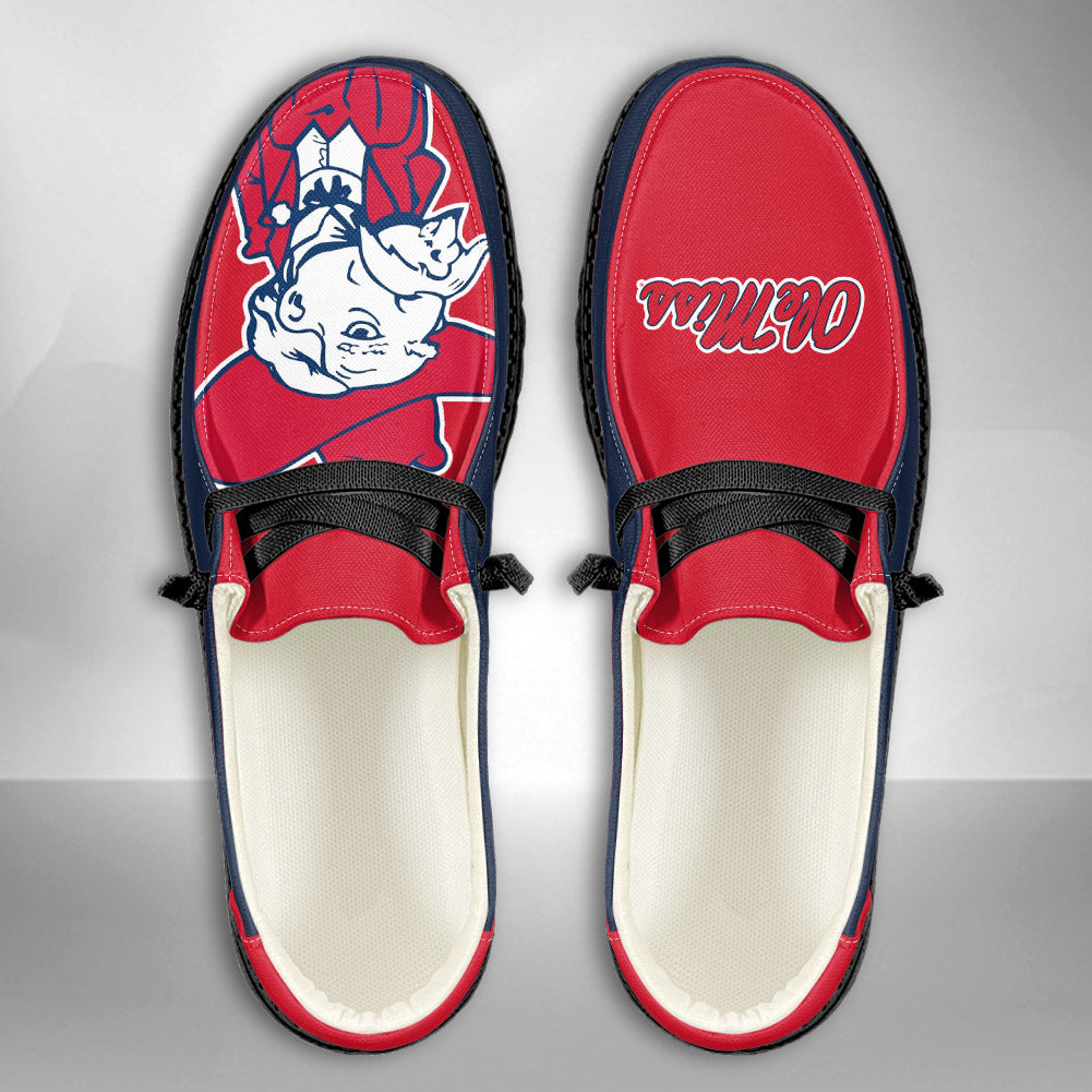 NCAA Ole Miss Rebels - Custom Name Hey Dude Shoes 02