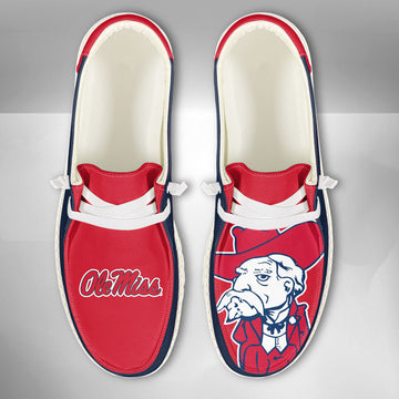 NCAA Ole Miss Rebels - Custom Name Hey Dude Shoes 02