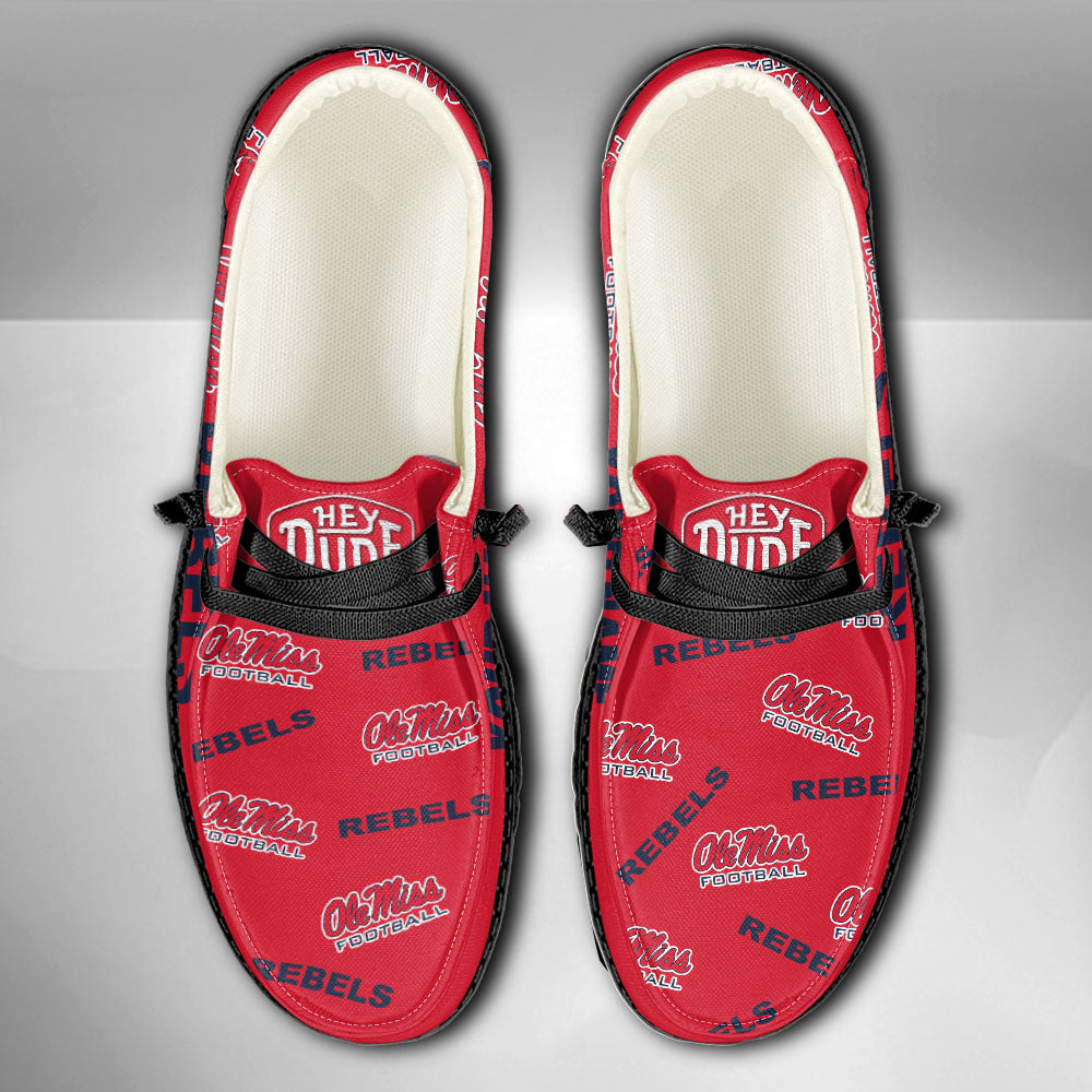 NCAA Ole Miss Rebels - Custom Name Hey Dude Shoes X03