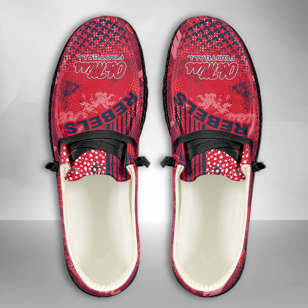 NCAA Ole Miss Rebels Custom Name Hey Dude Shoes 03 M7