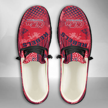 NCAA Ole Miss Rebels Custom Name Hey Dude Shoes 03 M7
