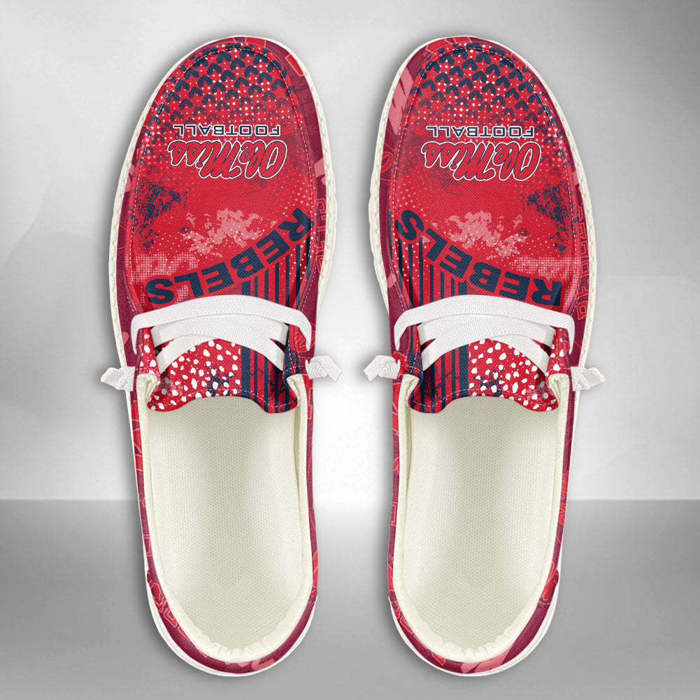 NCAA Ole Miss Rebels Custom Name Hey Dude Shoes 03 M7