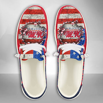 NCAA Ole Miss Rebels Custom Name Hey Dude Shoes 07 M79