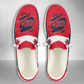 NCAA Ole Miss Rebels Custom Name Hey Dude Shoes 11 M79