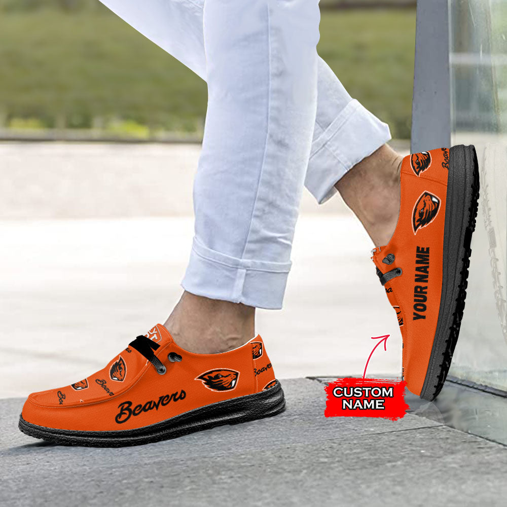 NCAA Oregon State Beavers - Custom Name Hey Dude Shoes X03