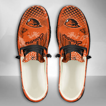 NCAA Oregon State Beavers Custom Name Hey Dude Shoes 03 M7