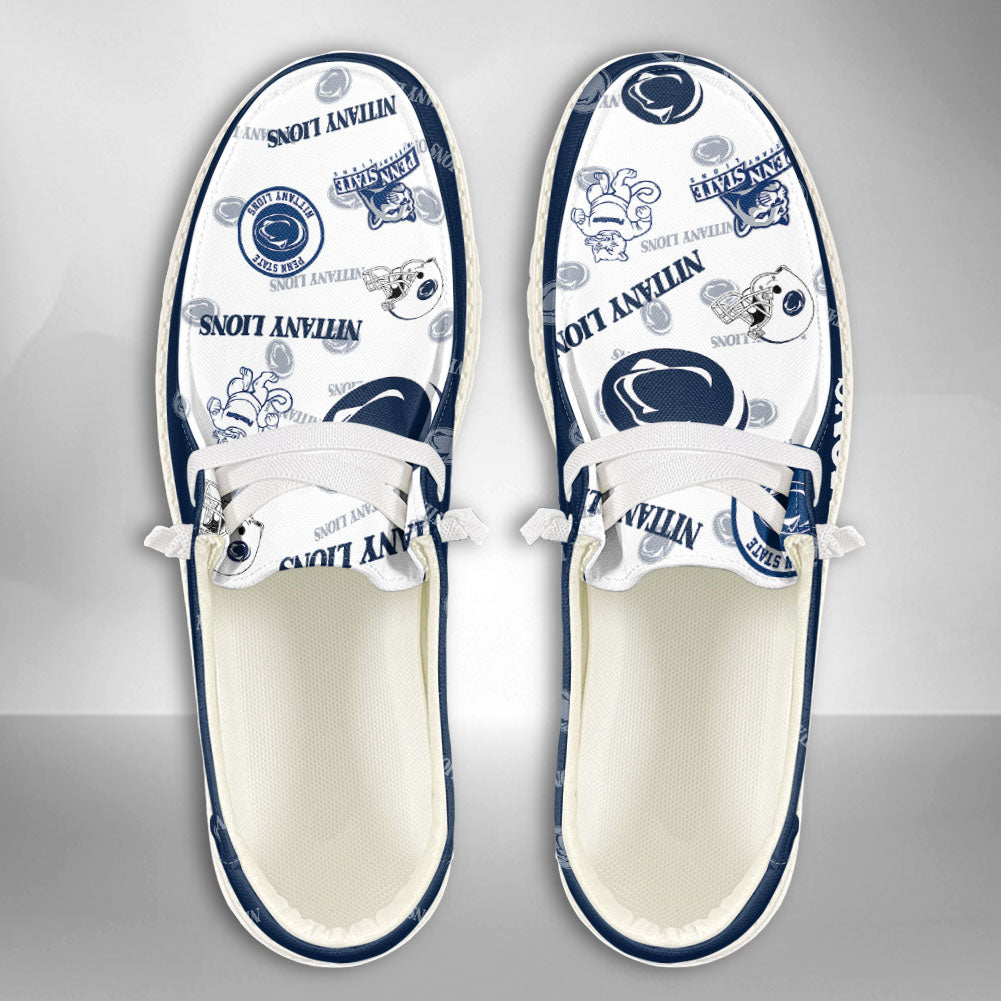 NCAA Penn State Nittany Lions Custom Name Hey Dude Shoes 01 M7
