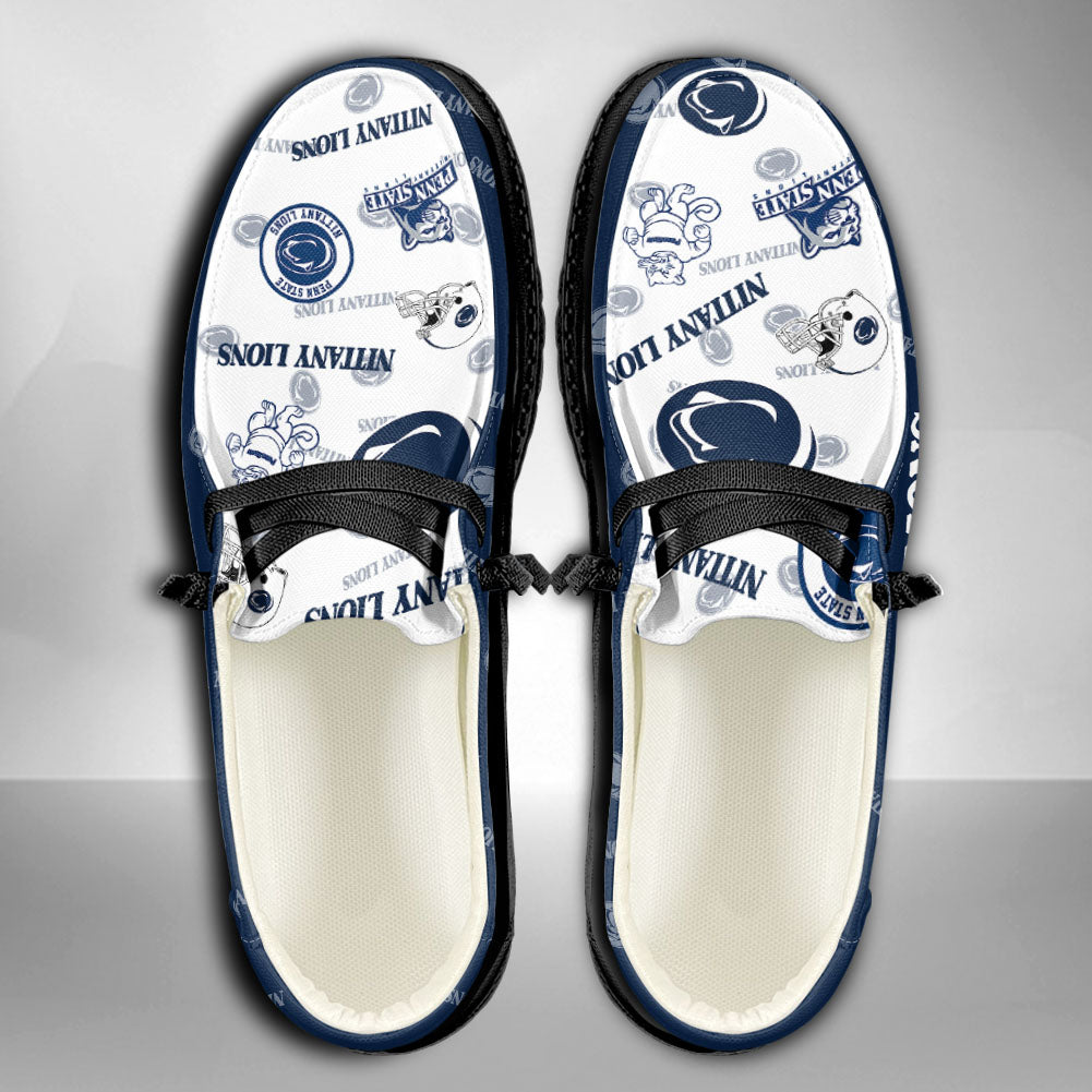NCAA Penn State Nittany Lions Custom Name Hey Dude Shoes 01