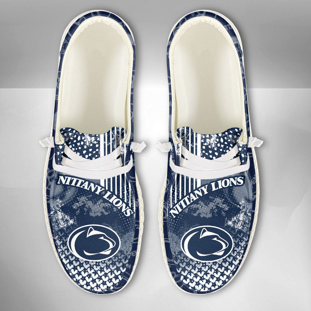NCAA Penn State Nittany Lions Custom Name Hey Dude Shoes 03 M7