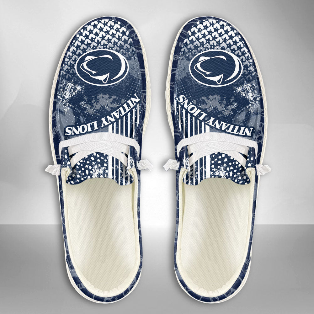 NCAA Penn State Nittany Lions Custom Name Hey Dude Shoes 03 M7