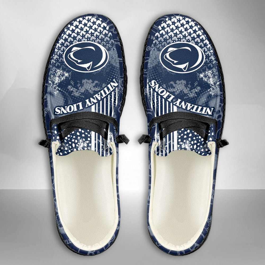 NCAA Penn State Nittany Lions Custom Name Hey Dude Shoes 03 M7