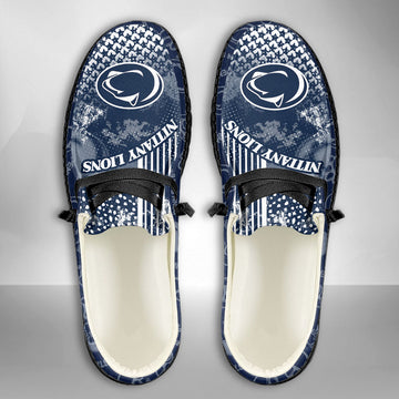 NCAA Penn State Nittany Lions Custom Name Hey Dude Shoes 03 M7