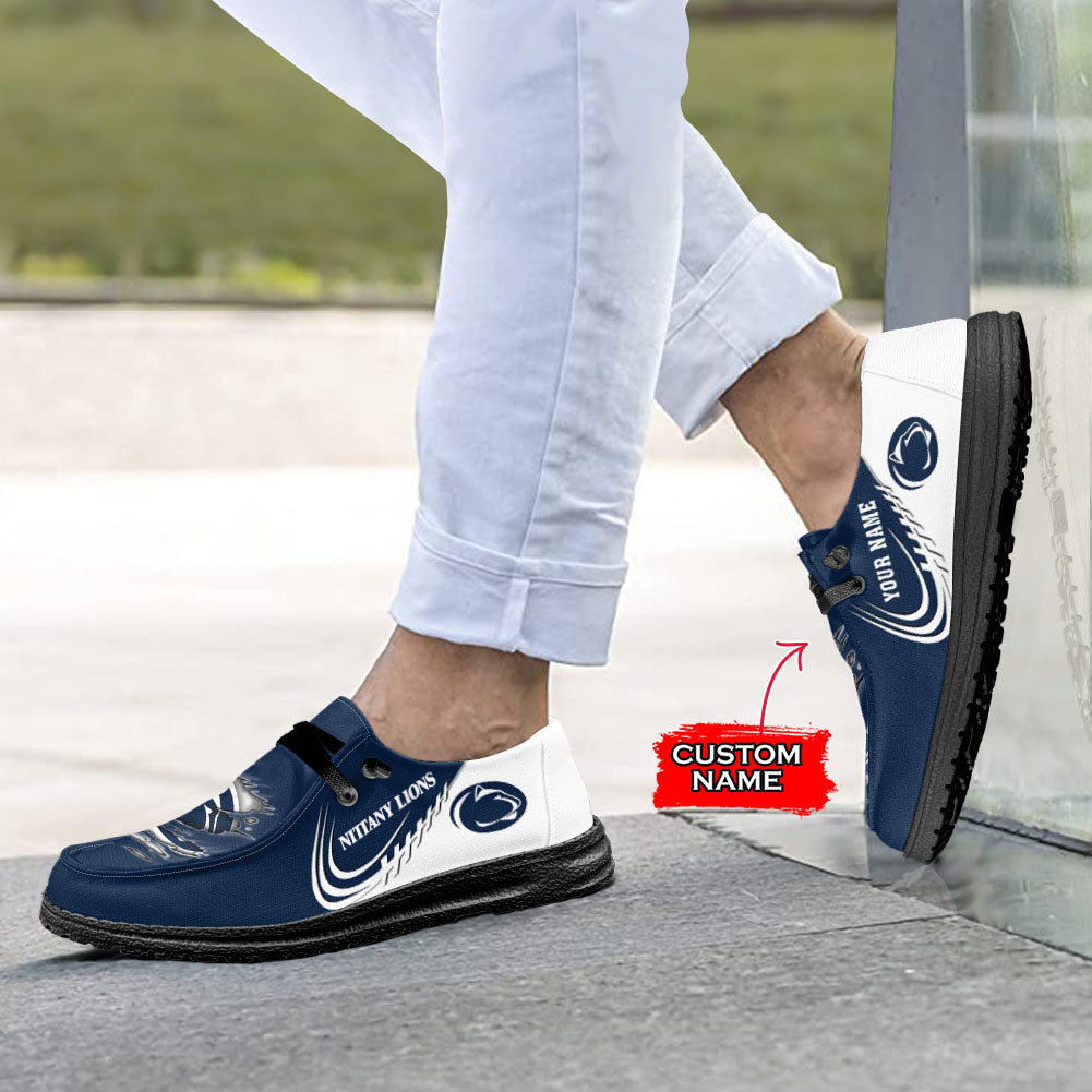 NCAA Penn State Nittany Lions Custom Name Hey Dude Shoes 06