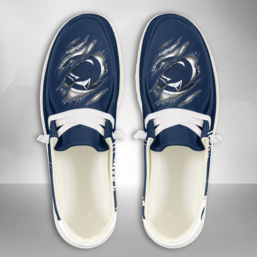 NCAA Penn State Nittany Lions Custom Name Hey Dude Shoes 06 M7