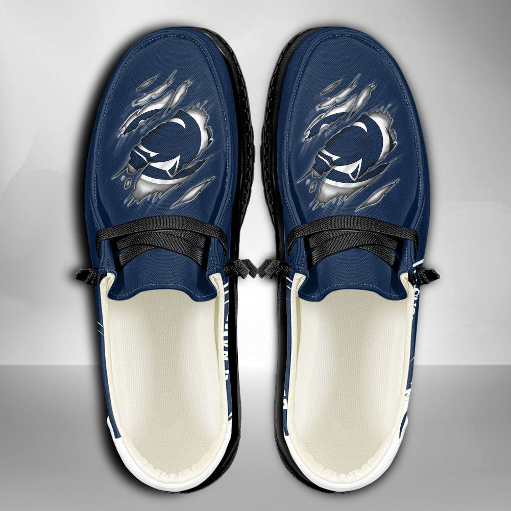 NCAA Penn State Nittany Lions Custom Name Hey Dude Shoes 06 M7