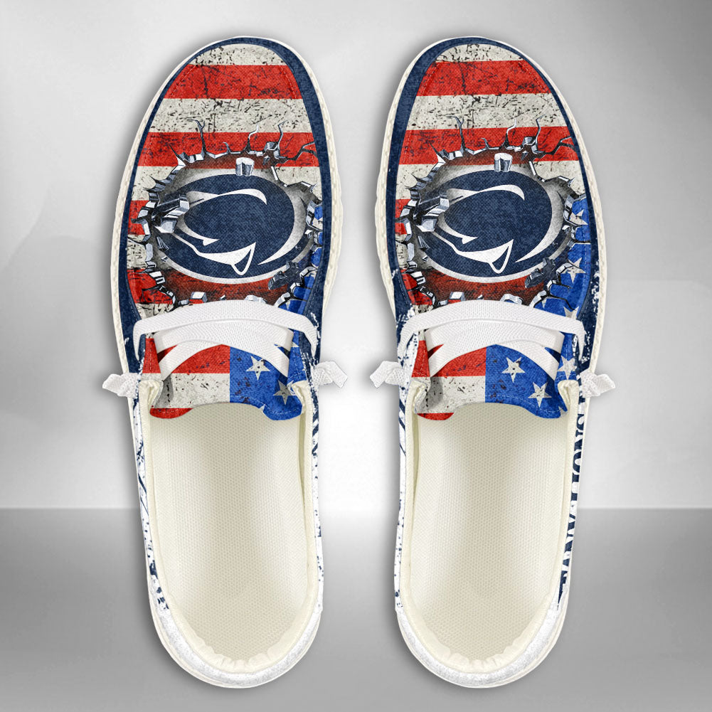 NCAA Penn State Nittany Lions Custom Name Hey Dude Shoes 07 M79