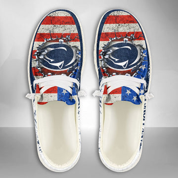 NCAA Penn State Nittany Lions Custom Name Hey Dude Shoes 07 M79