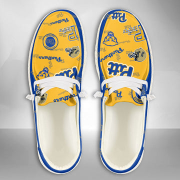 NCAA Pittsburgh Panthers Custom Name Hey Dude Shoes 02 M12