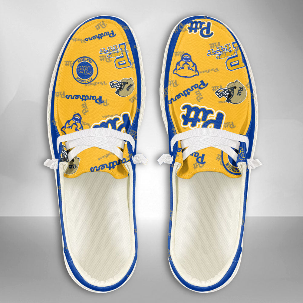NCAA Pittsburgh Panthers Custom Name Hey Dude Shoes 04 M79