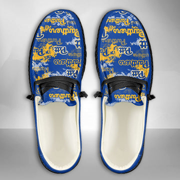 NCAA Pittsburgh Panthers Custom Name Hey Dude Shoes 05 M7