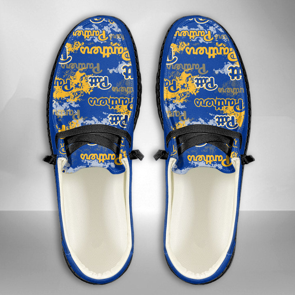 NCAA Pittsburgh Panthers Custom Name Hey Dude Shoes 05 M79