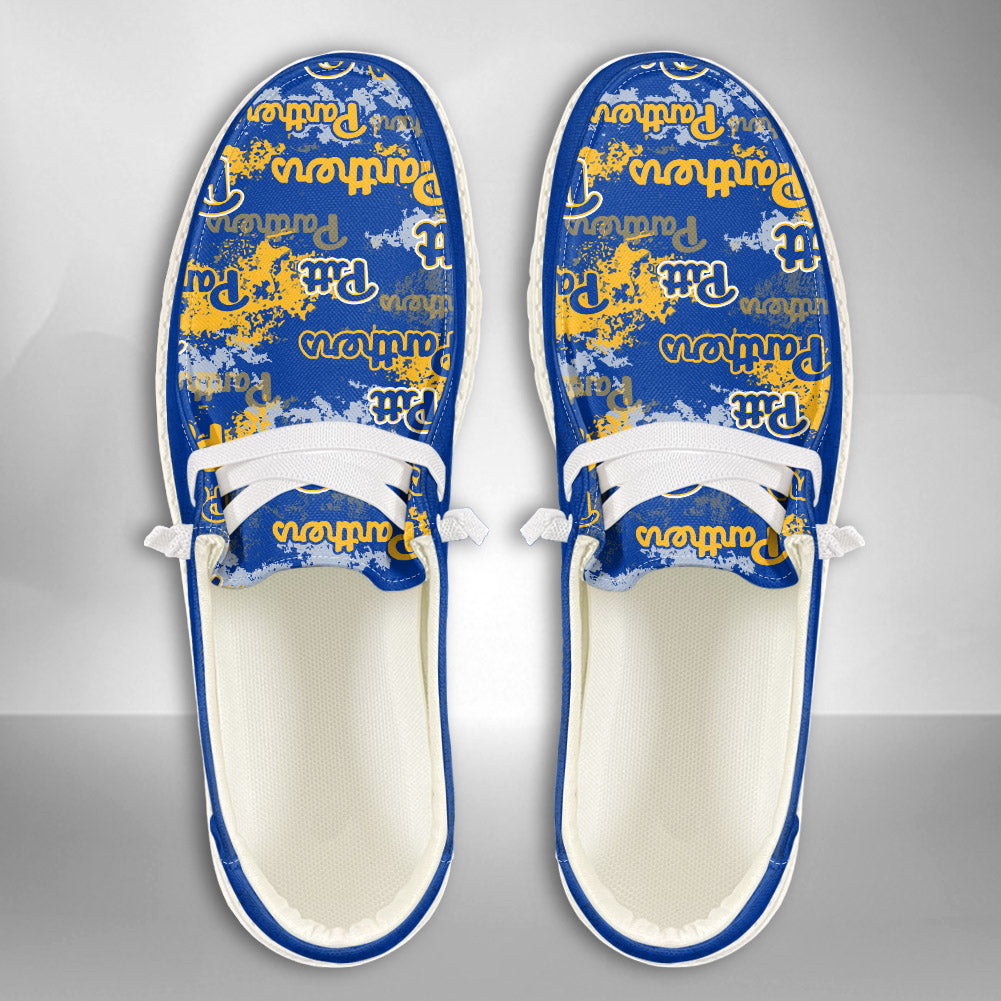 NCAA Pittsburgh Panthers Custom Name Hey Dude Shoes 05 M79